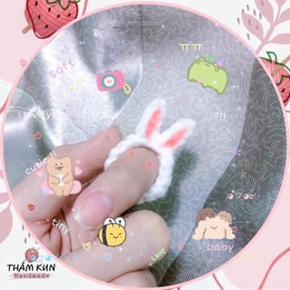 Nhẫn len tai thỏ