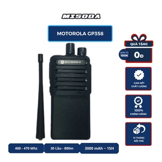Bộ đàm motorola gp358, 16 kênh, pin 3000mah, nhỏ gọn, mỏng và nhẹ