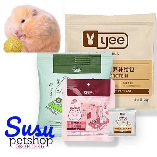 Tổng hợp Súp dinh dưỡng Yee và thực phẩm ngon cho hamster,sóc,nhím,dumbo,rat