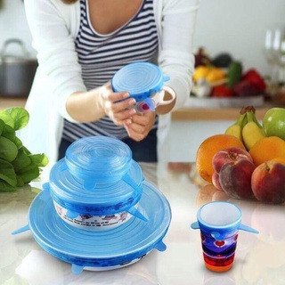 SÉT 6 NẮP SILICON BẢO QUẢN THỰC PHẨM