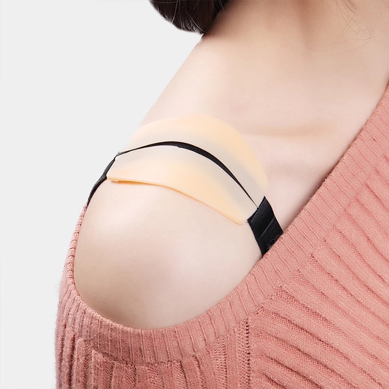 Miếng đệm vai giữ dây áo ngực AIJOLEN bằng silicon chống trượt tiện dụng cho nữ