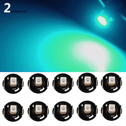 Set 10 bóng đèn LED T4.2 12V dùng để trang bị cho bảng đồng hồ xe ô tô