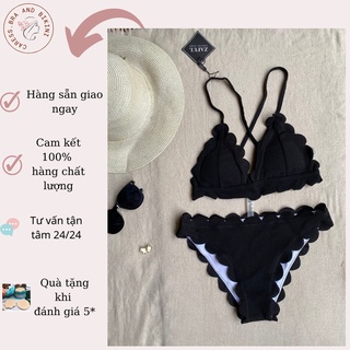 Bikini đồ bơi 2 mảnh basic dây buộc có mút hàng thiết kế độc lạ, sang chảnh