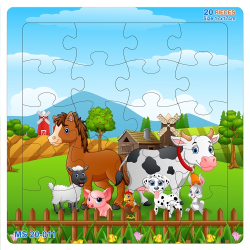 BỘ TRANH XẾP HÌNH 20 MẢNH - NÔNG TRẠI