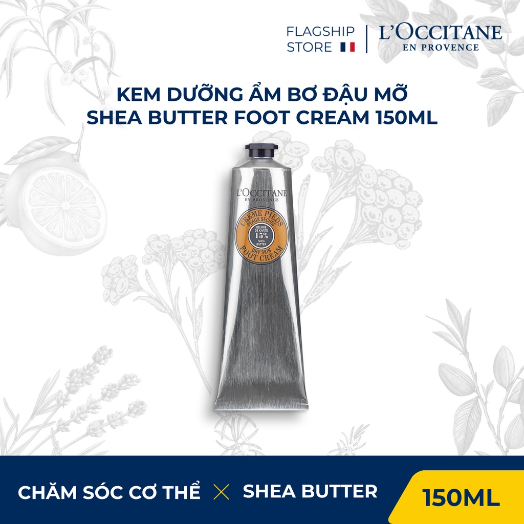 Kem Dưỡng Chân Bơ Đậu Mỡ L'Occitane Shea Butter Foot Cream 150ml