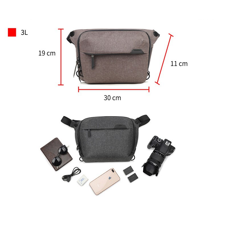 Túi máy ảnh Xiu-Jian (Kiểu dáng Peak Design Everyday Sling v2 3L ,6 L và 10L)