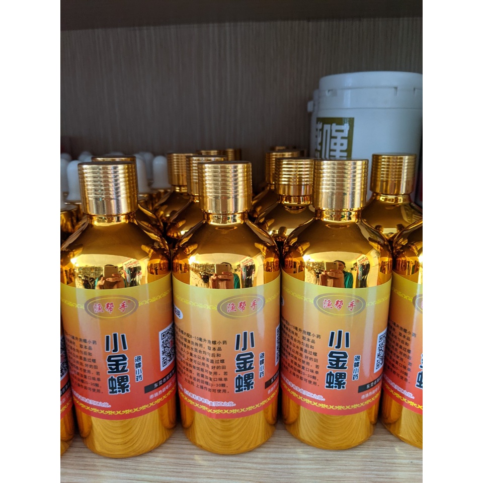 Nước Ngâm Ốc JINSHI Chai Vàng 100ml/chai - Hương liệu câu cá Trắm Đen, Chép, Trắm Trắng