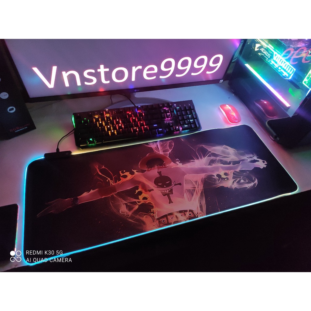 Lót chuột led rgb pad chuột 90x40 80x30 cỡ lớn siêu bền đẹp chống nước full box