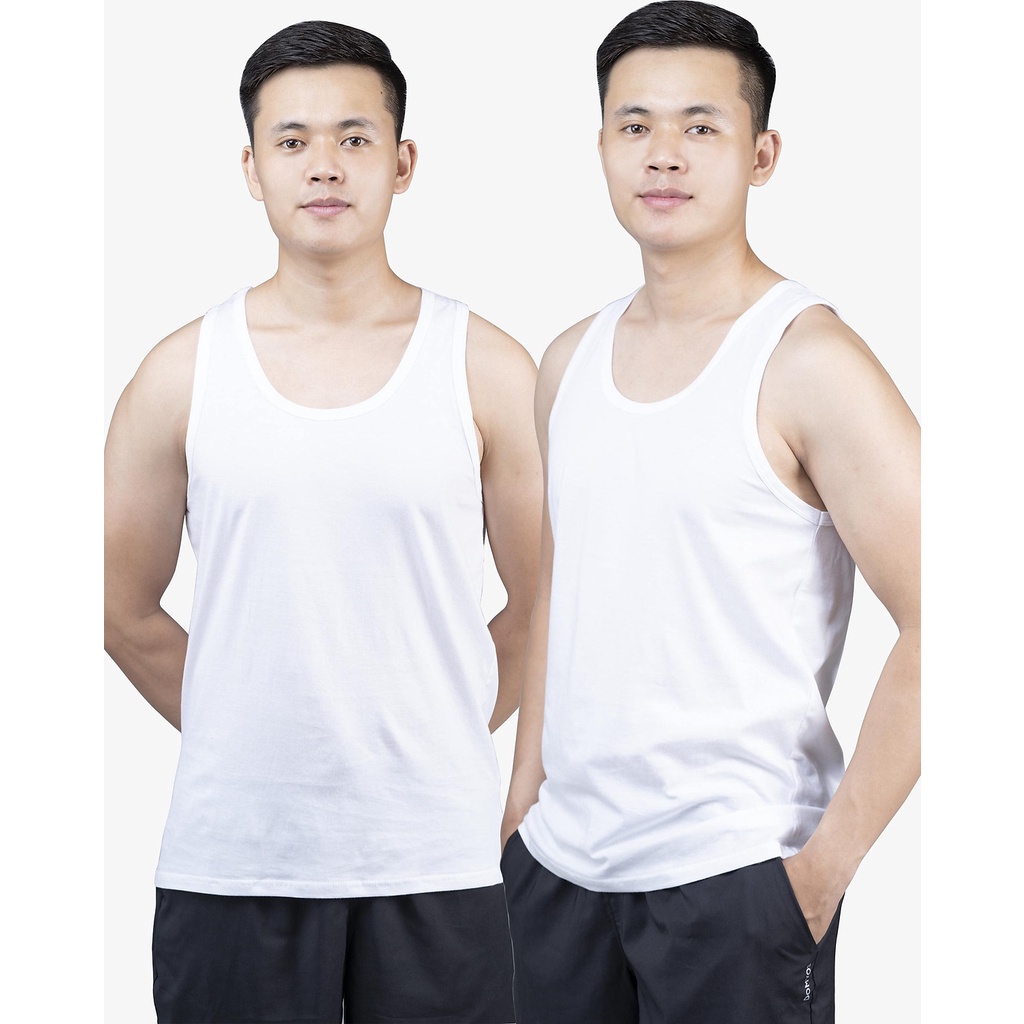 Áo ba lỗ nam cao cấp OMAN, Áo 3 lỗ trắng 100% cotton thấm hút, thoáng mát BL03