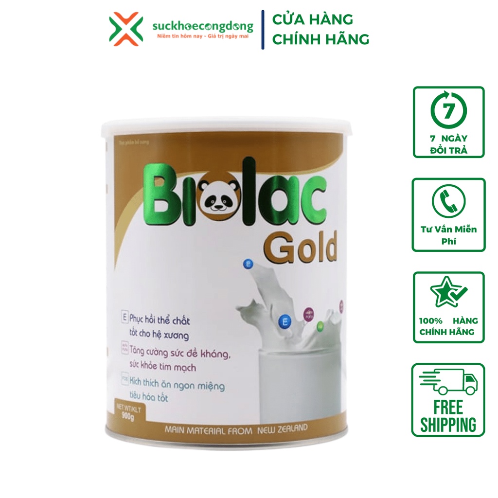 Sữa Biolac Gold (hộp 900g) - Tăng cường sức đề kháng, kích thích ngon miệng