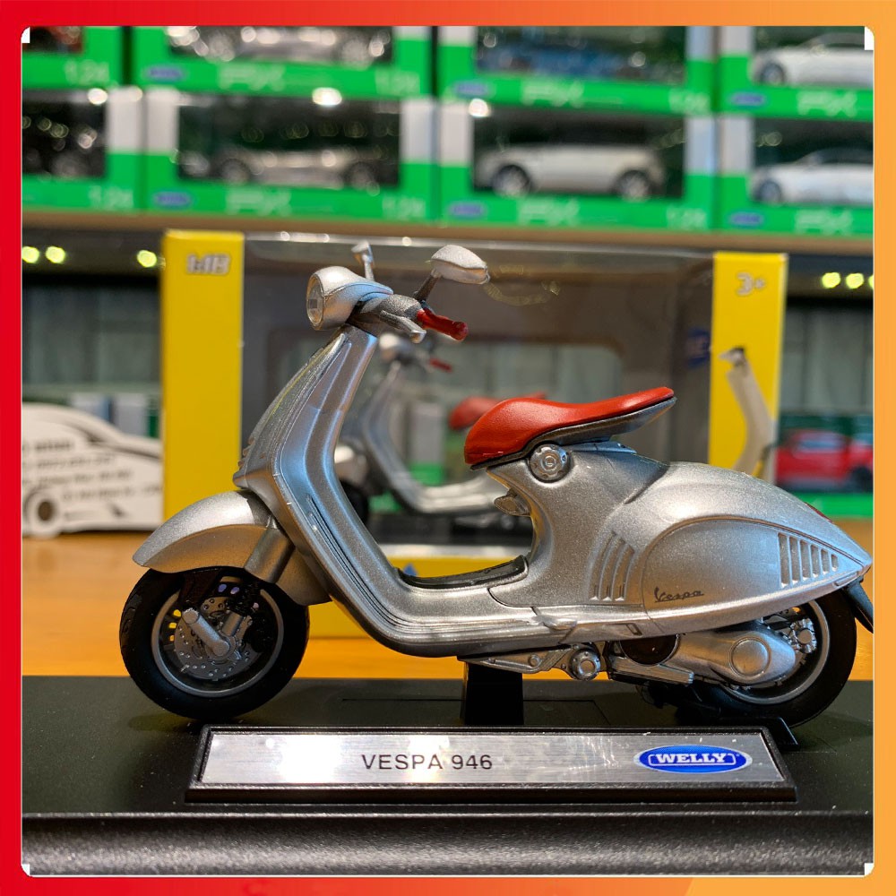 Xe mô hình Vespa 946 tỉ lệ 1:18 Welly