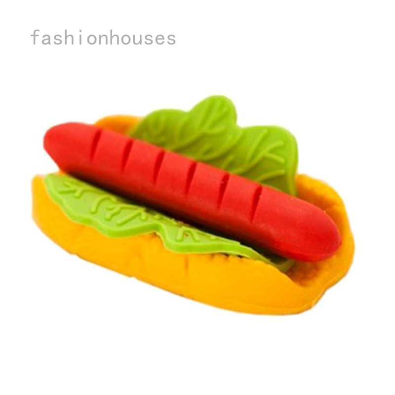 Set Gôm Tẩy Hình Bánh Hamburger / Trái Cây / Thức Ăn Đáng Yêu Cho Bé