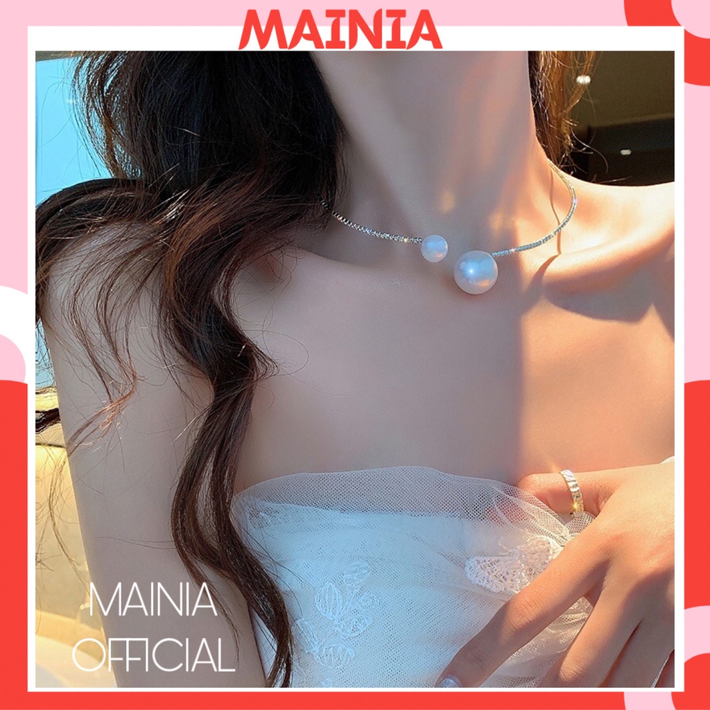 Vòng Cổ Đính Đá Phong Cách Hàn Quốc Tiểu Thư Đi Chơi Dự Tiệc Siêu Sang Mainia Shop