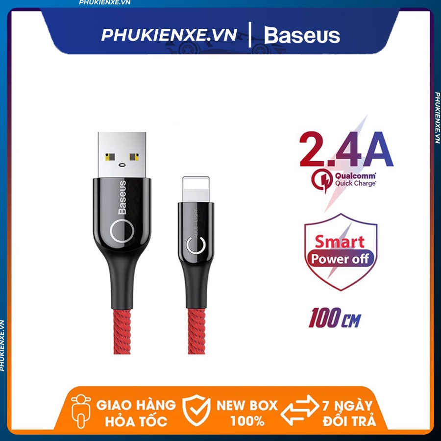 Cáp sạc thông minh tự ngắt khi sạc đầy pin hãng Baseus  chuẩn Lightning