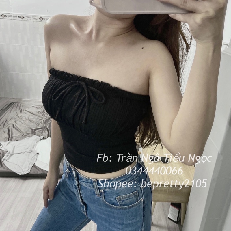 Áo Ống Nơ Ngực Xuất Dư