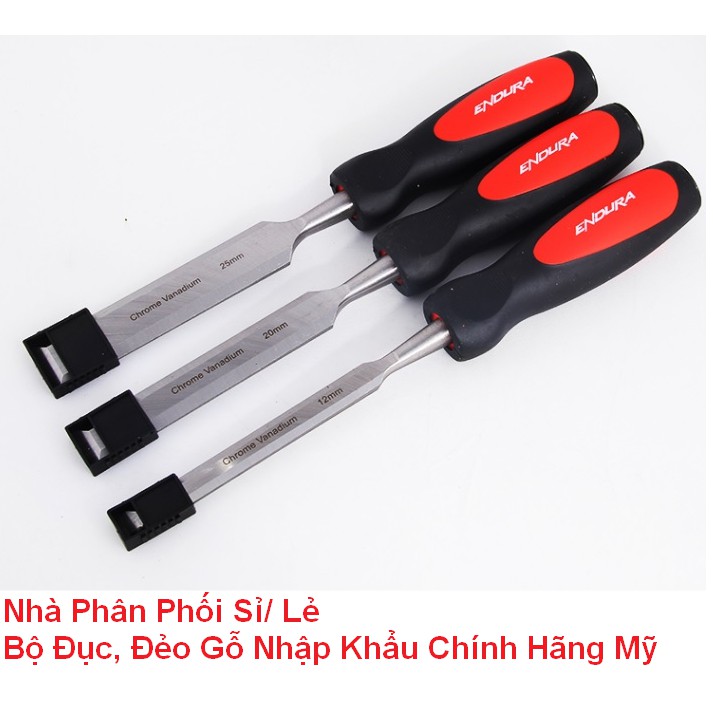 Bộ đục gỗ 3 cây chính hãng nhập khẩu Mỹ Endura E1562
