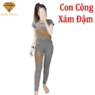 Đồ bộ mặc nhà mặc mát  Anh Phúc + Cotton Con Công