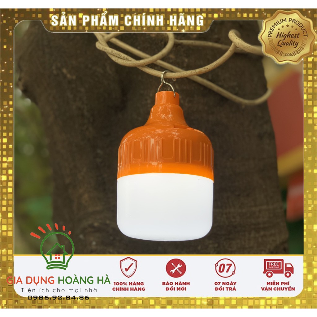 [ SIÊU RẺ ] Bóng đèn tích điện 6-8h - loại 100w sạc tích điện có móc treo hàng đẹp