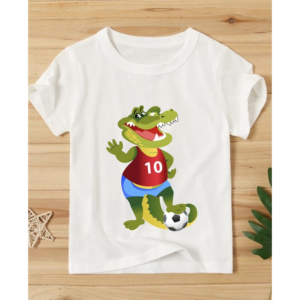 áo thun bé trai bé gái in hinhg khủng long  vui nhộn dễ thương coton co giản thoải mái