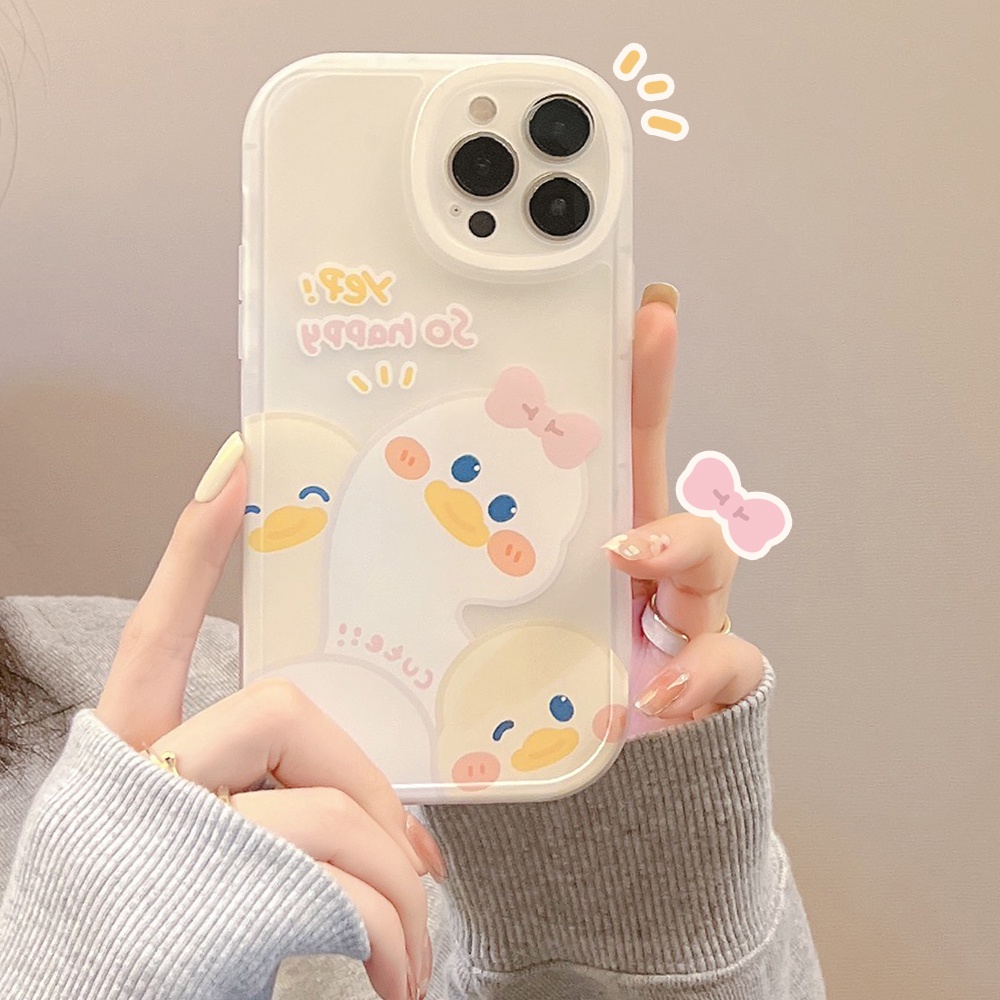 Ốp Điện Thoại TPU Mềm Chống Sốc In Hình Vịt Cho iPhone 11 12 13 Pro max mini XS max xr 7 8 se2020 plus