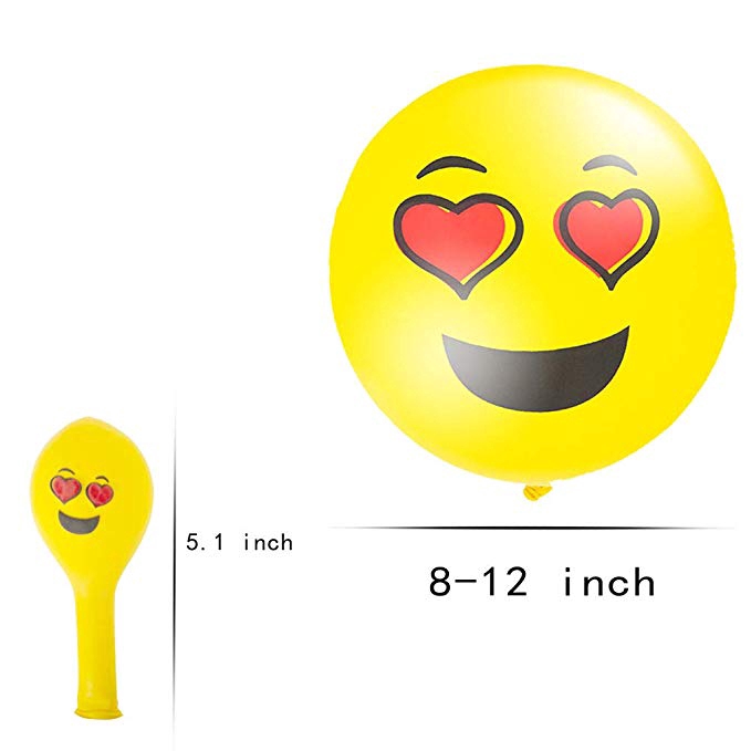 10 bong bóng nhựa hình mặt cười trang trí tiệc sinh nhật và tiệc cưới