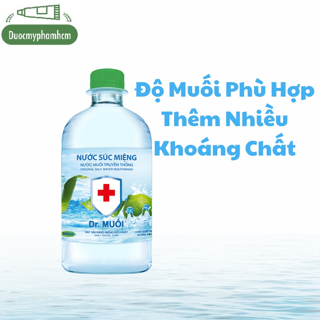 Nước súc miệng Dr. Muối hương vỏ chanh 1000ml