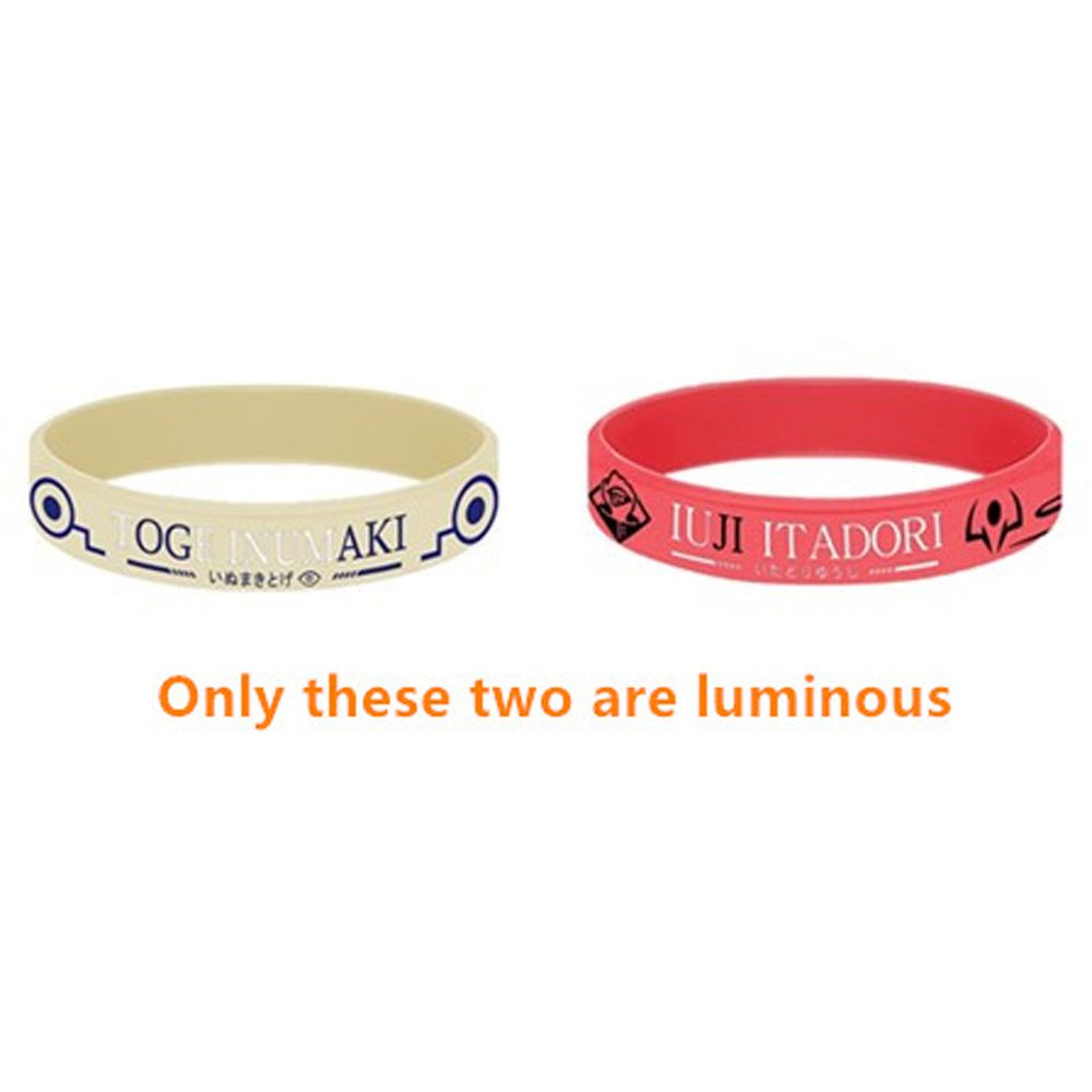 Vòng đeo tay silicone phát sáng VANES1 phong cách anime Jujutsu Yuji Megumi Kaisen cho nam