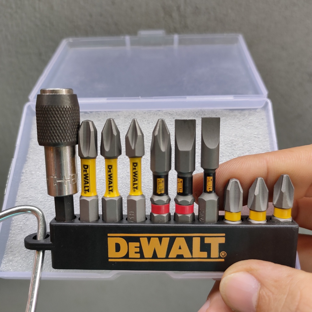 Set 9 Mũi Vặn Vít DEWALT- Đầu Nối(Loại xám đậm, xám nhạt)