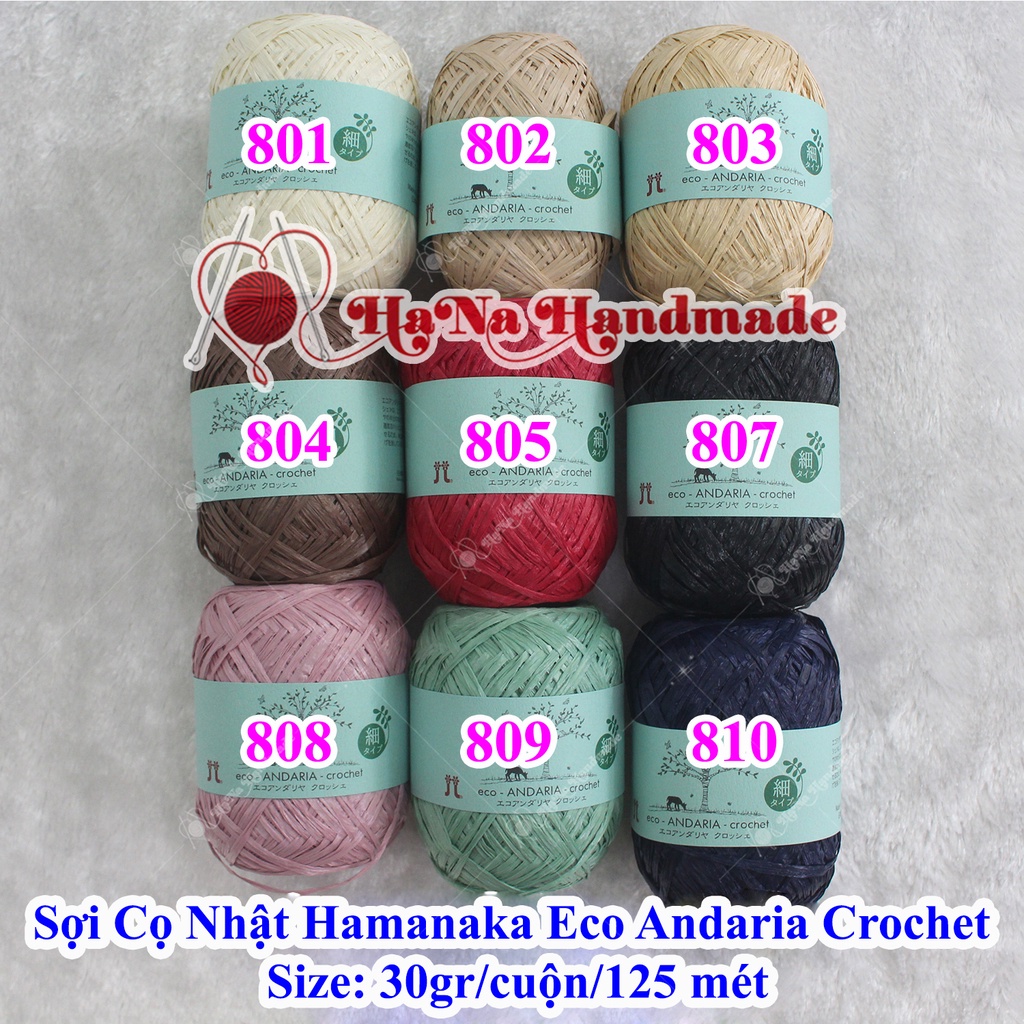 Sợi Cọ Nhật Hamanaka Eco Andaria Crochet