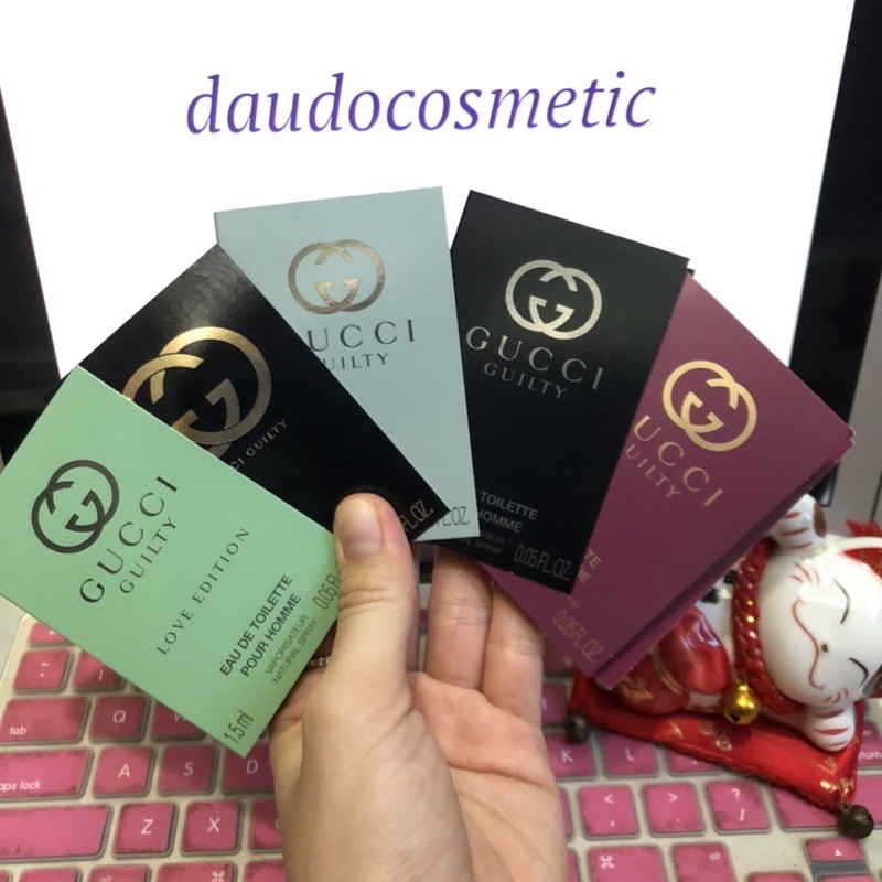 [ vial nam nữ] Nước hoa Gucci Guilty EDT - Guilty Pour Homme EDT - Guilty Love 1.5ml