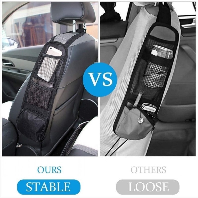 Túi Lưới Đựng Đồ Đa Năng Màu Đen Gắn Bên Hông Ghế Xe Hơi