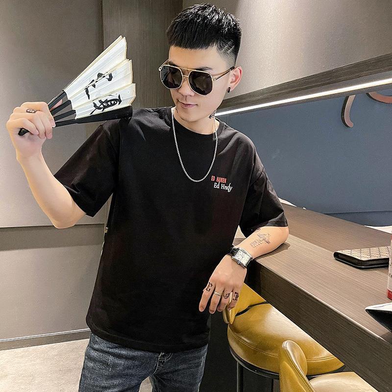 Áo Thun Ngắn Tay In Họa Tiết Cá Tính Trẻ Trung Cho Nam