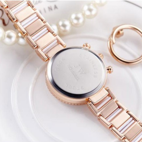 Đồng hồ nữ JW dây giả đá sứ viền mạ vàng thời trang SP713 | BigBuy360 - bigbuy360.vn