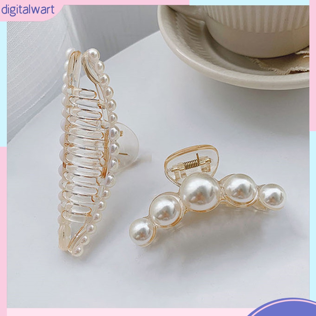 Kẹp tóc càng cua đính ngọc trai nhân tạo thời trang cho nữ