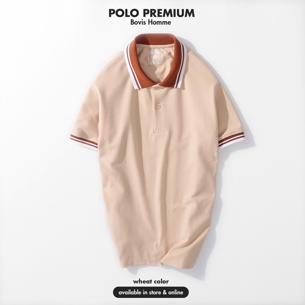 Áo Polo nam trơn Bovis Homme, nhiều màu, phom Slim-Fit vừa vặn giúp ôm dáng, chất cotton mềm mịn, thấm hút mồ hôi.