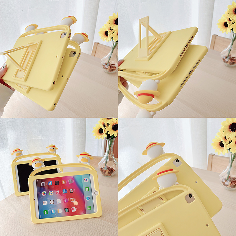 Ốp silicon Họa Tiết Hình Chú Vịt Dễ Thương Cho Ipad 9.7 2018 2017 10.2 7th Pro 9.7 10.5 Air 1 2 3 | BigBuy360 - bigbuy360.vn