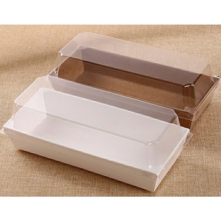 100 chiếc hộp chữ nhật E1985, hộp đựng bánh E1985 giấy Kraft, đựng thức ăn các loại