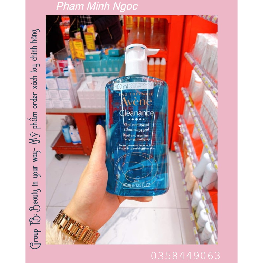 Sữa rửa mặt Avene cho da dầu