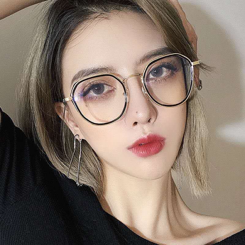 Mắt kính tròng phẳng phong cách Hàn Quốc dành cho nữ
