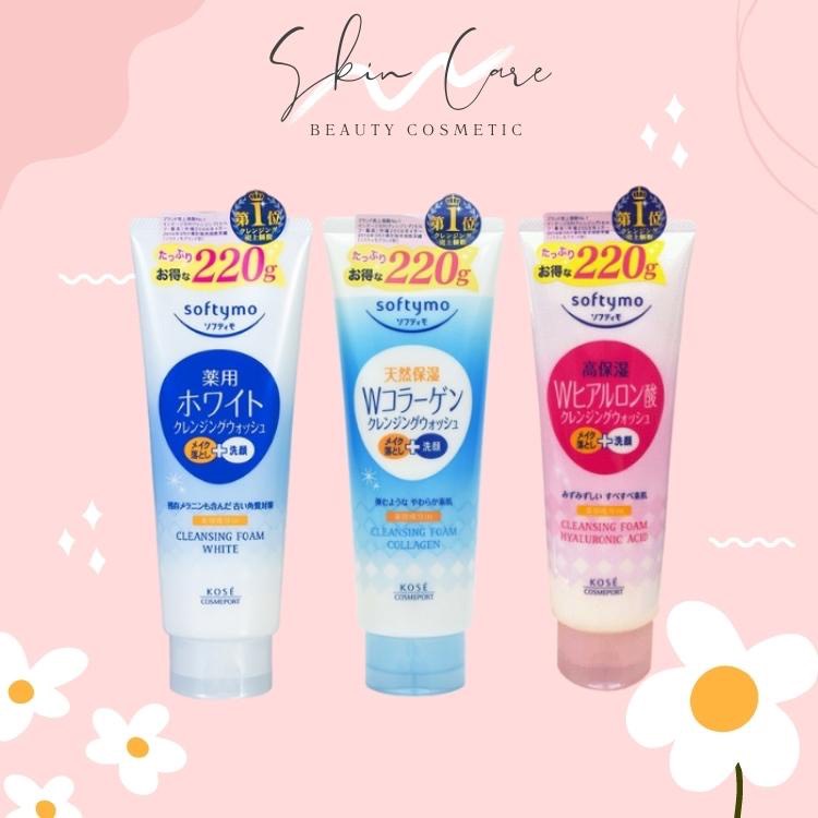 Sữa rửa mặt KOSE Softymo 220g Nội Địa Nhật KOSE Hyaluronic acid collagen white