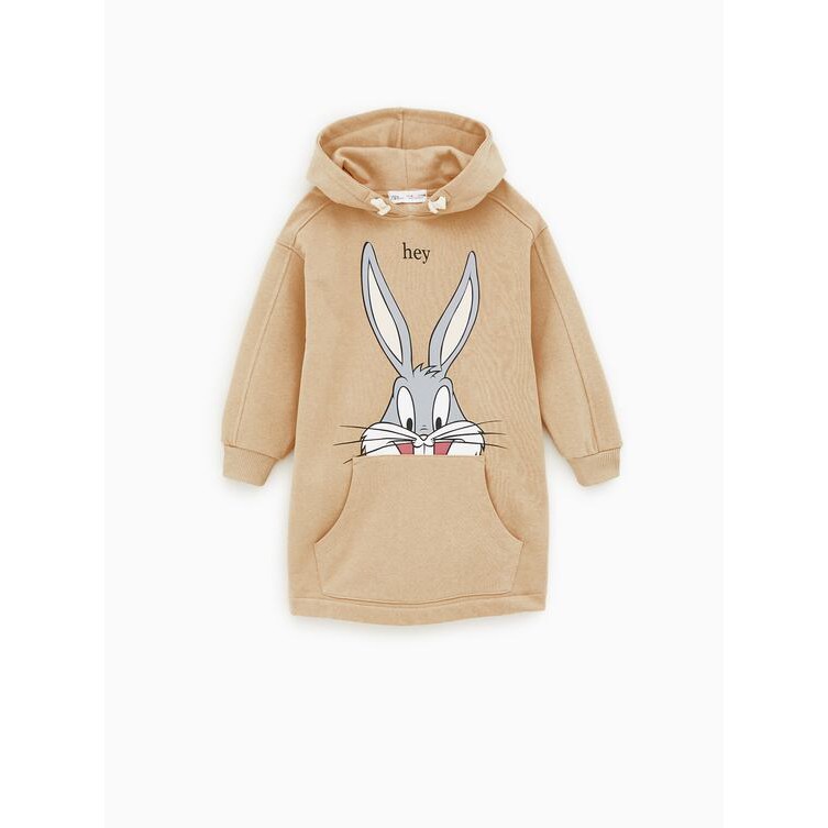 [SẴN] Áo hoodie Zara Auth BUGS BUNNY SWEATSHIRT vợt sale