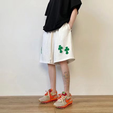 Quần Short Da Dây Rút Ống Rộng Phong Cách Hip Hop Cá Tính Cho Nam