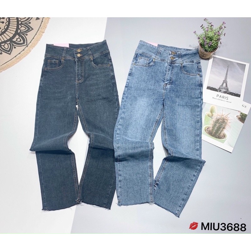 quần jeans ống đứng mã 3688 hàng qc LOẠI 1 mác hồng