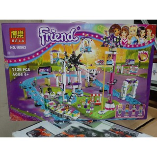 (CÓ SẴN) Lắp ráp mô hình Friends 41130 10563 Công Viên Giải Trí, Tàu Lượn, Vòng Quay Mặt Trời