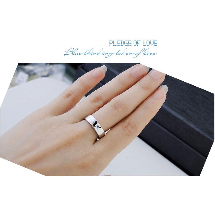 Nhẫn đôi Bạc Hiểu Minh NC079 - Mãi mãi