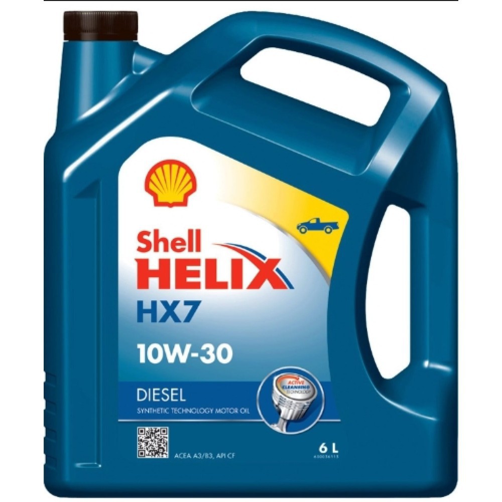 [Chính Hãng] Nhớt Shell Helix HX7 Diesel 10W30 6L nhập khẩu Thái - Dùng cho xe máy dầu, xe bán tải NKLUBE