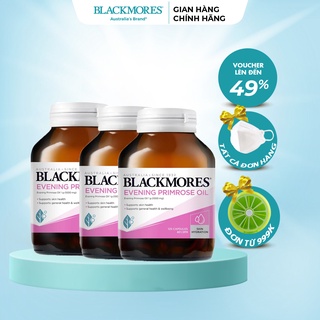 Combo 3 Hộp Tinh dầu hoa anh thảo Blackmores Evening Primrose Oil Blackmores 125 viên giúp cải thiện nội tiết tố, đẹp da