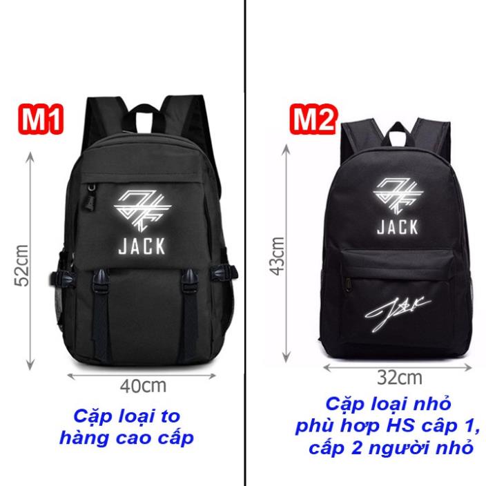 cặp Jack logo mới phản quang, balo Jack logo mới phản quang