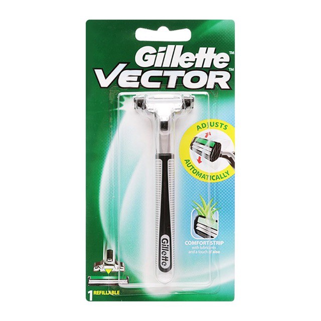 [ Free Ship ] Bộ Dao Cạo Râu + 2 lưỡi Dao Cạo Gillette Vector