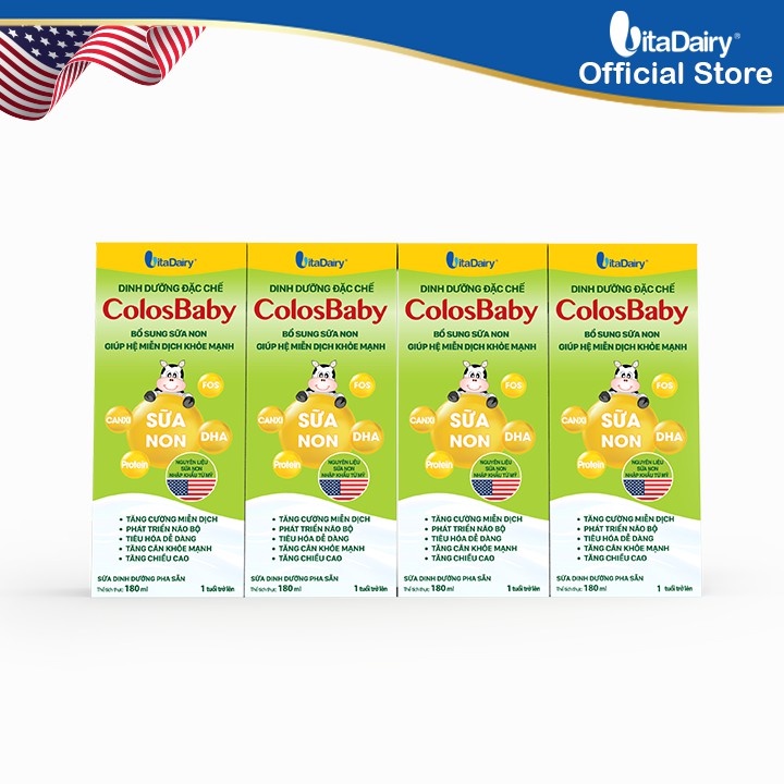 COMBO 3 Lốc 12 Hộp Sữa Bột Pha Sẵn ColosBaby Gold 180ml.